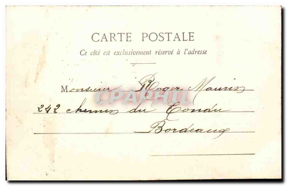 CPA Fantaisie Le petit Robinson — Rückseite