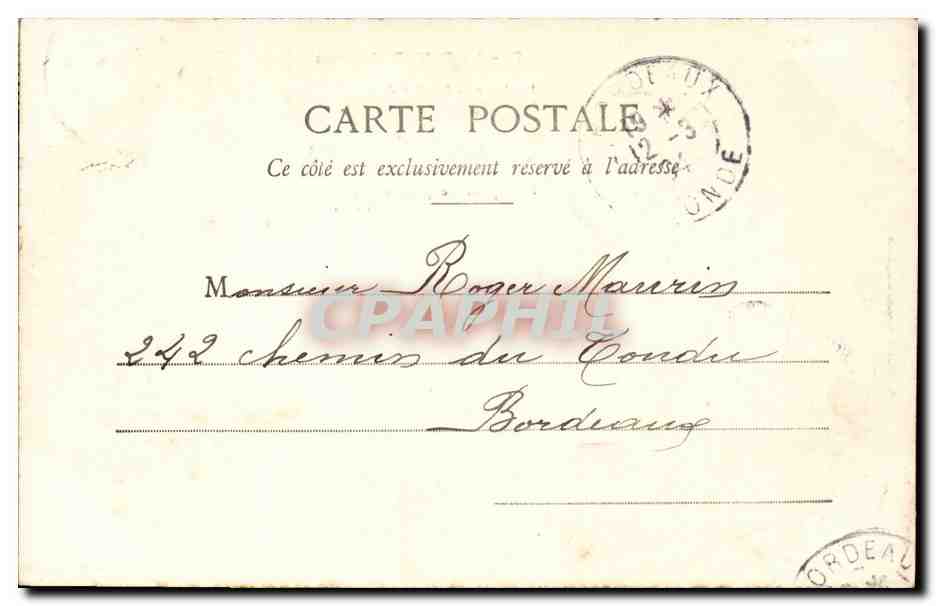 Le Petit Robinson — scène de chasse avec singe — éditeur A. Berbere, Nancy, n°7 — Verso
