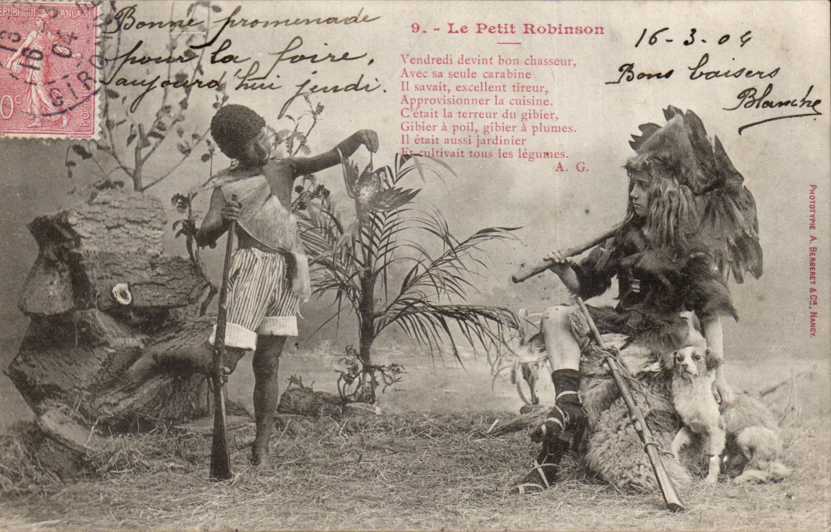 El Pequeño Robinson — Serie 9 — Fototipo A. Berbert en C. Nancy