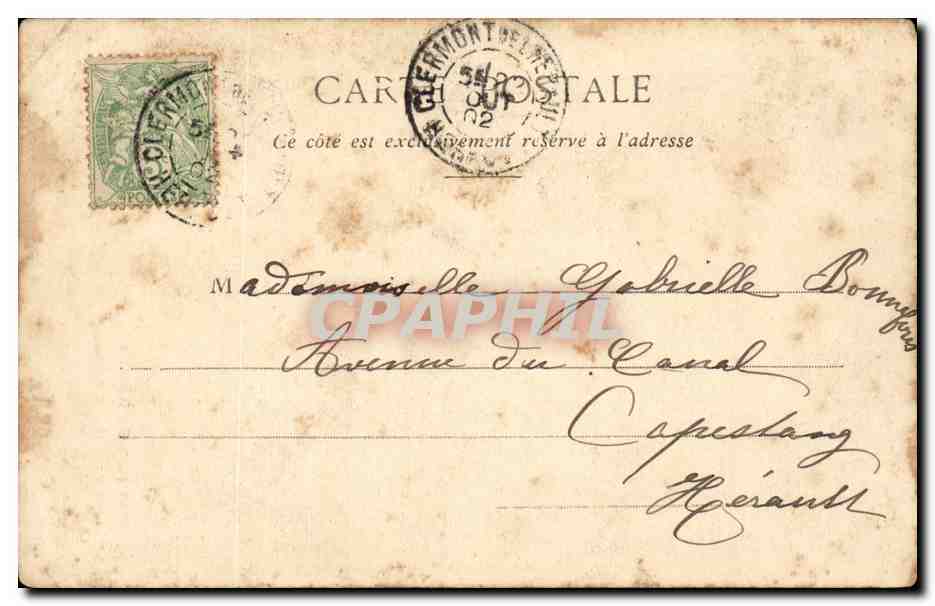 CPA Fantaisie Fantaisie Pierrot Pere de famille  — Rückseite