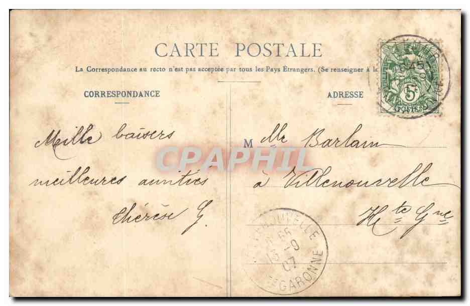 CPA Fantaisie Enfant L'age d'or (chazsse aux papillons butterfly) — Rückseite