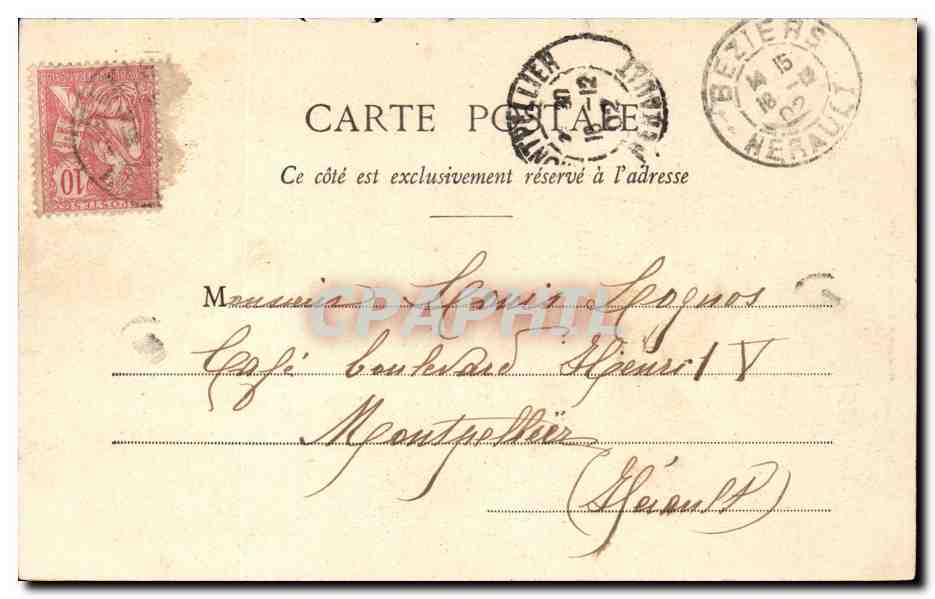 CPA Fantaisie Enfant Le droit de passage — Rückseite