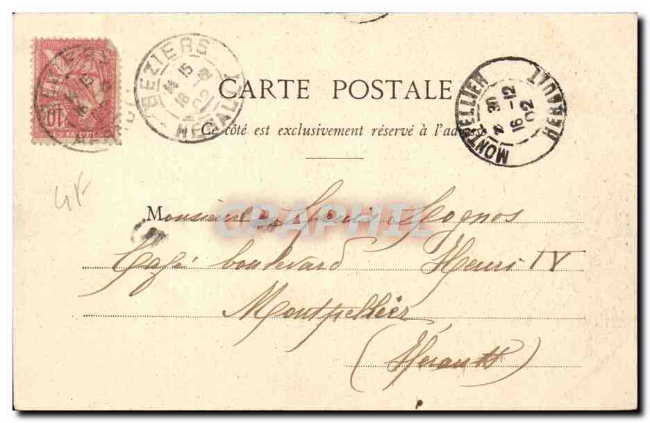 CPA Fantaisie Enfant Le droit de passage — Rückseite