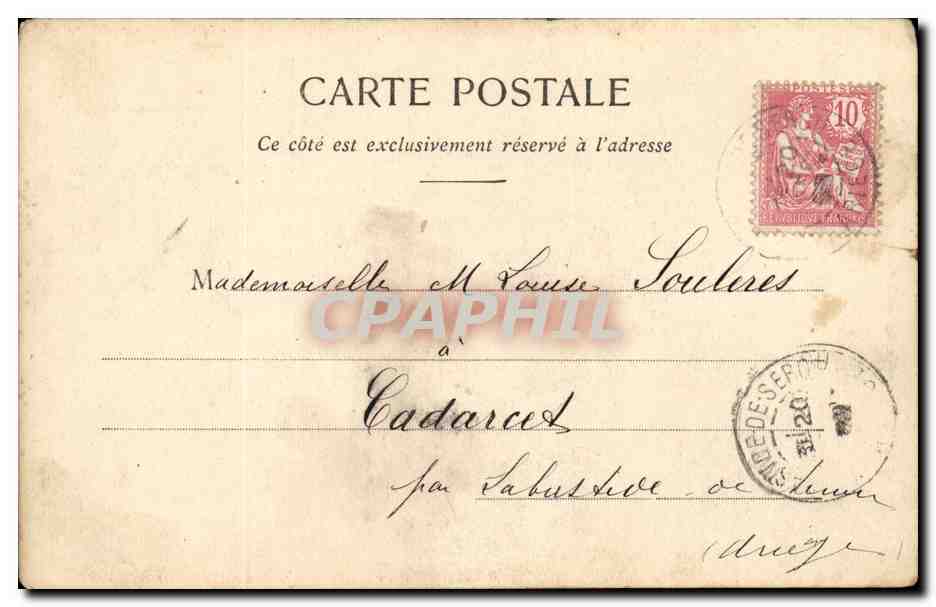 CPA Fantaisie Enfant Retour de pelerinage (Bellevue route de Rome) — Rückseite