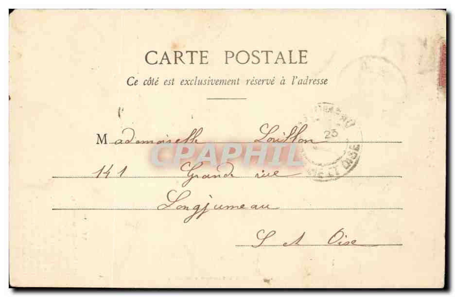 Scène de rue — Il pleut Bergère — Phototypie A. Blanbres-Koc Mâcon — Reverso