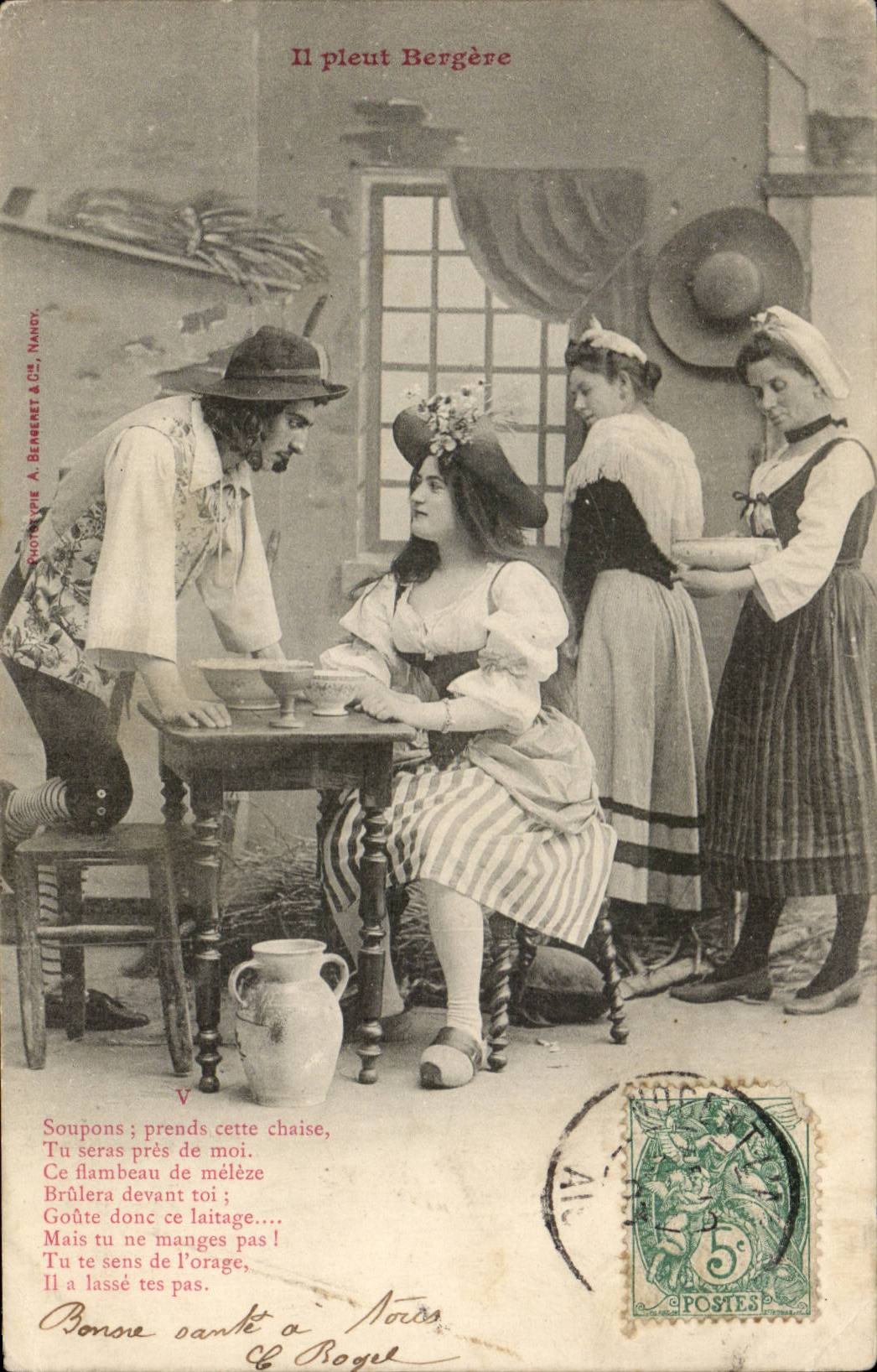Scène de vie — texte poétique — Phototype A. Bereret & Cie, Nancy