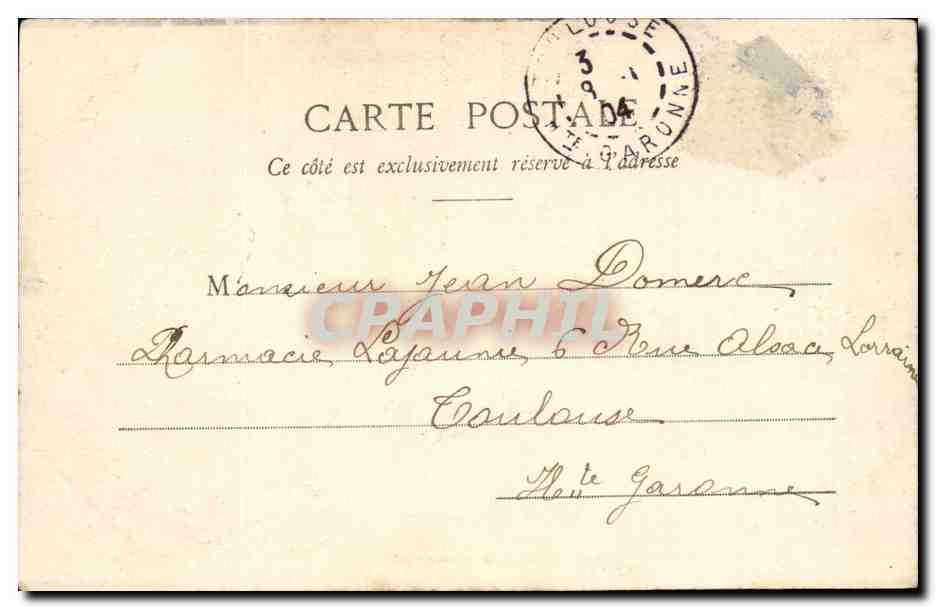 Bibi célibataire — caricature humoristique — Prototype A. Berberet, Nancy, n° 125 — Verso