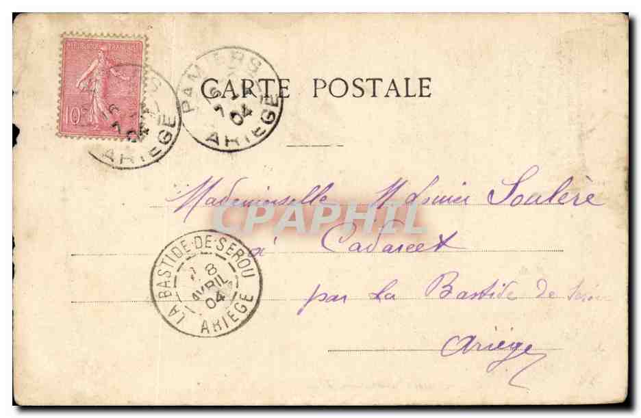 Course des Midinettes — La Course des Midinettes — Phototypie A. Berneart & Cie, Nancy — Rückseite
