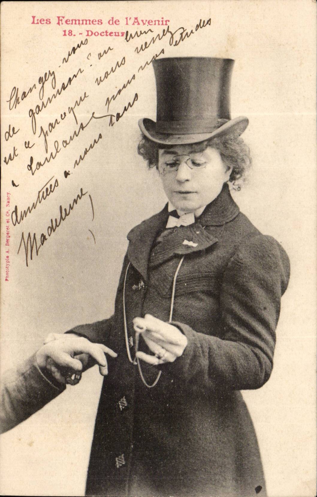 Le Donne del Futuro — Dottore — Fototipia A. Bergeret e Cie, Nancy