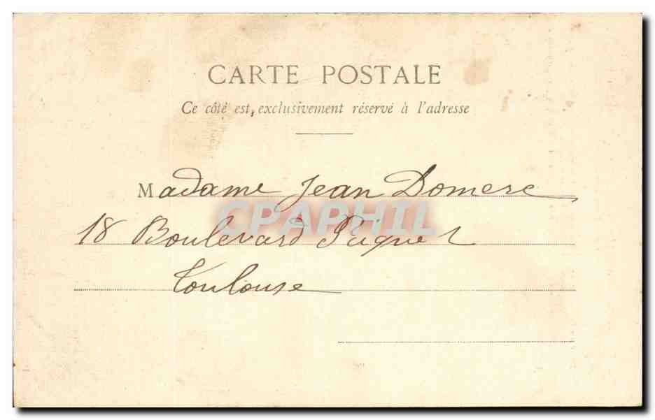 Petite Albertine — sorcière avec potions — Poste Française — Verso