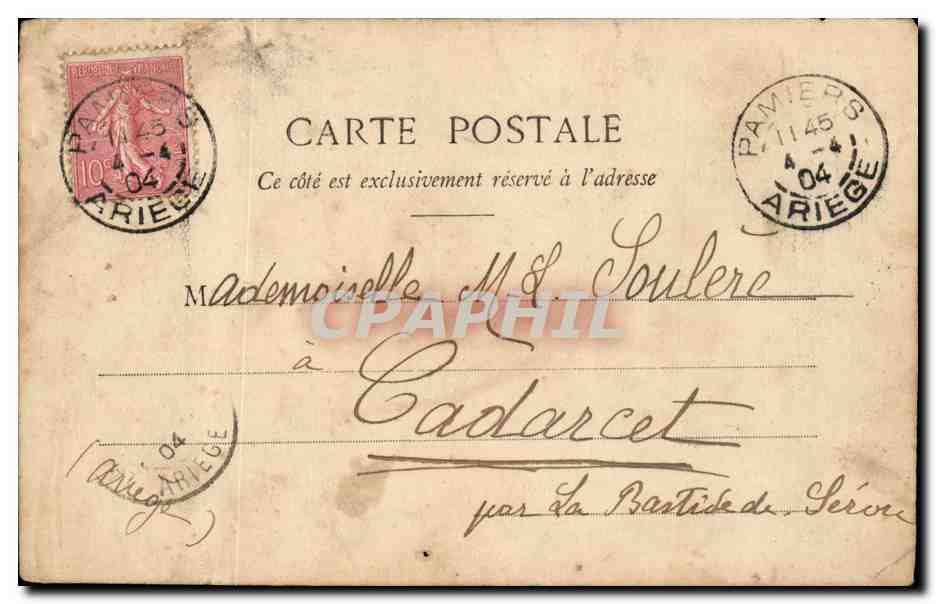 CPA FAntaisie Gendre et belle mere — Rückseite