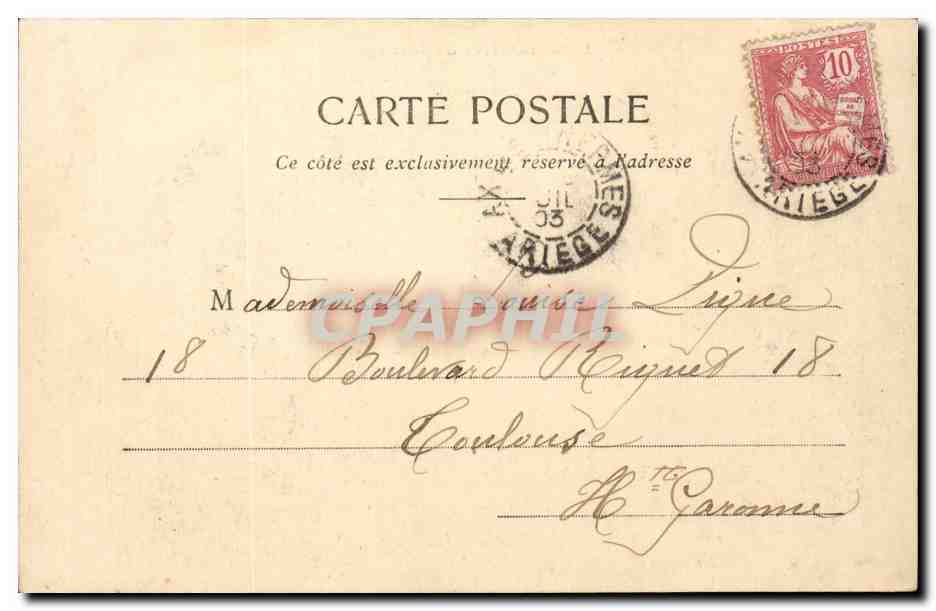 Le Baromètre du Ménage — Beau temps — Phototypie A. Bonget & Cie, Nancy — Achterkant