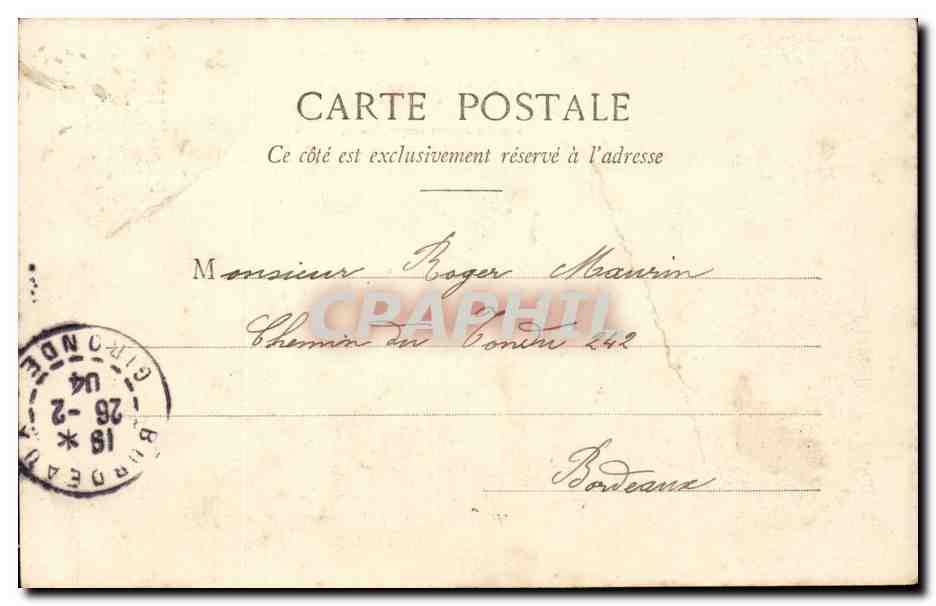 CPA Enfant La cigale et la fourmi — Rückseite