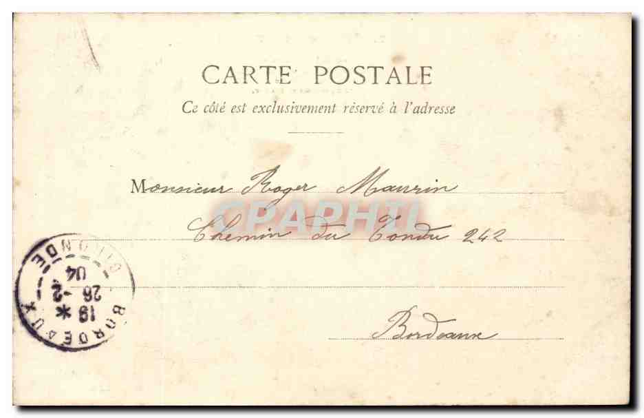 CPA Enfant La cigale et la fourmi — Rückseite