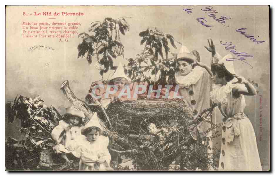 CPA Enfant Le nid de Pierrots