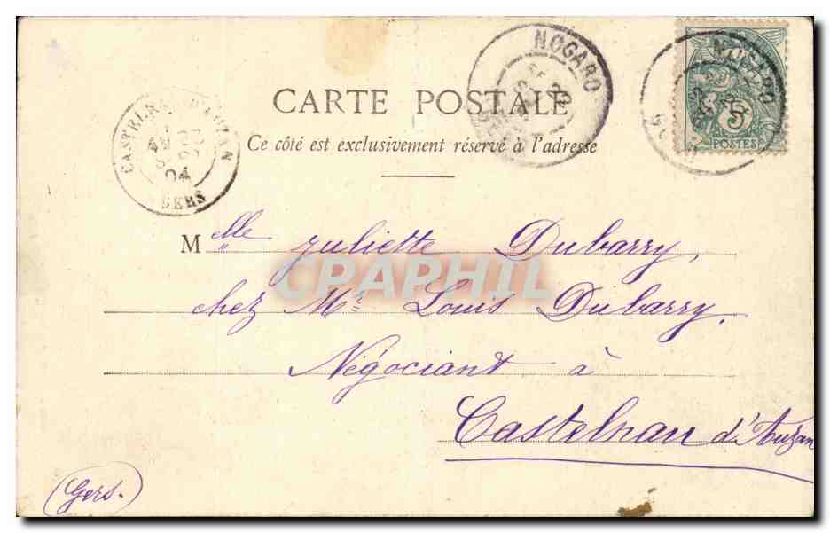 CPA Enfant Le nid de Pierrots — Rückseite