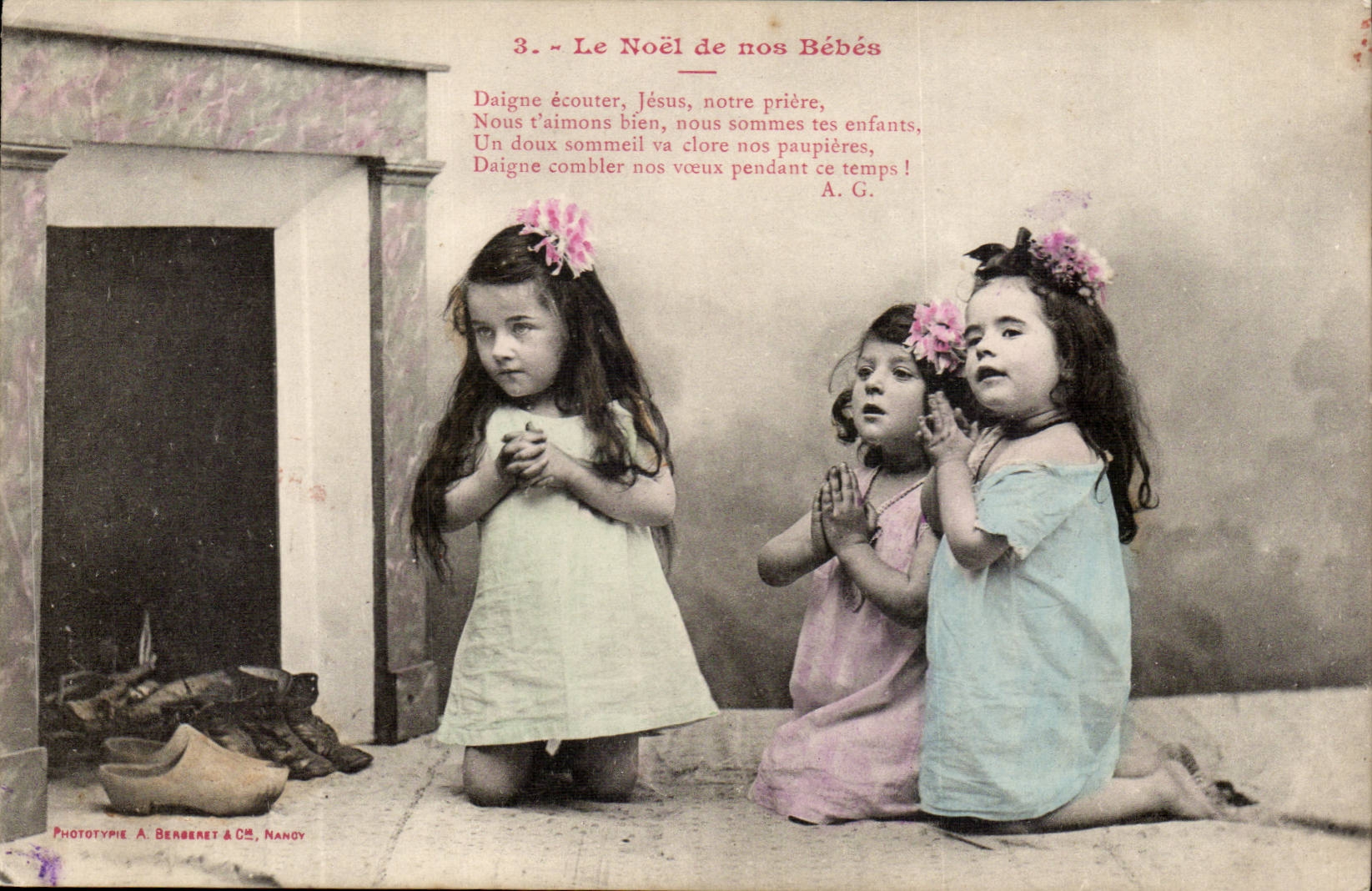 CPA Fantaisie Enfants Le Noel de nos bebes
