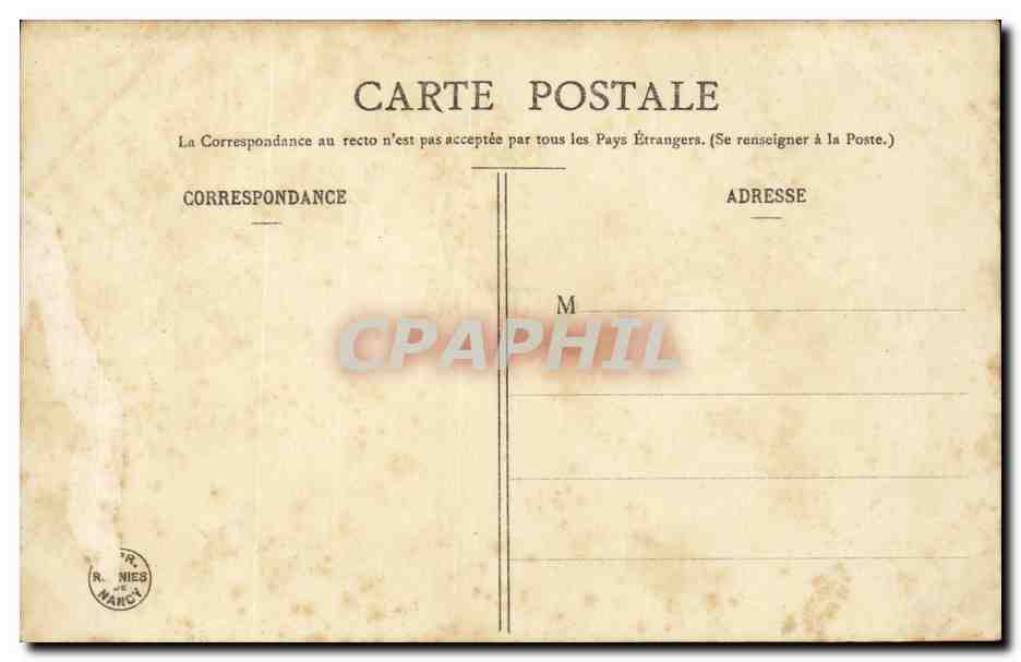 CPA Folklore Femme Seule ! (fileuse rouet) — Verso
