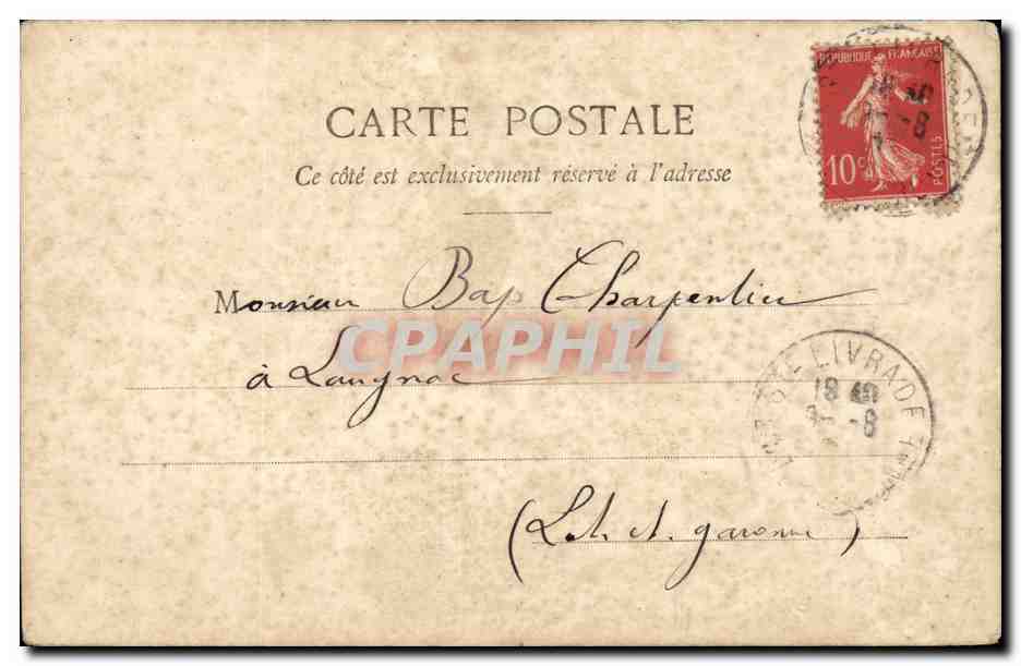 CPA Fantaisie Enfant Les mots comiques Juillet et Romeo — Rückseite