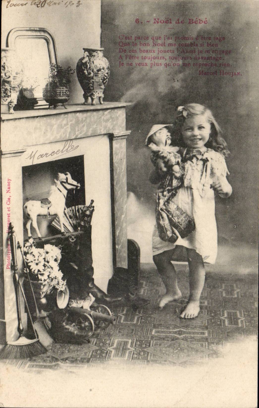 CPA Fantaisie Enfant Noel de bebe