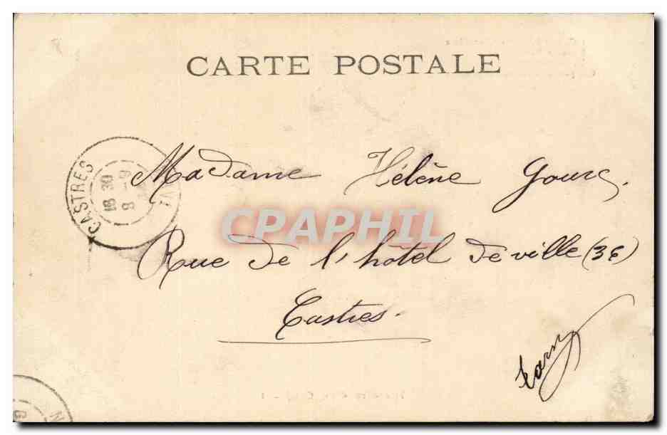 CPA Fantaisie Enfant Histoire d'un oeuf — Rückseite