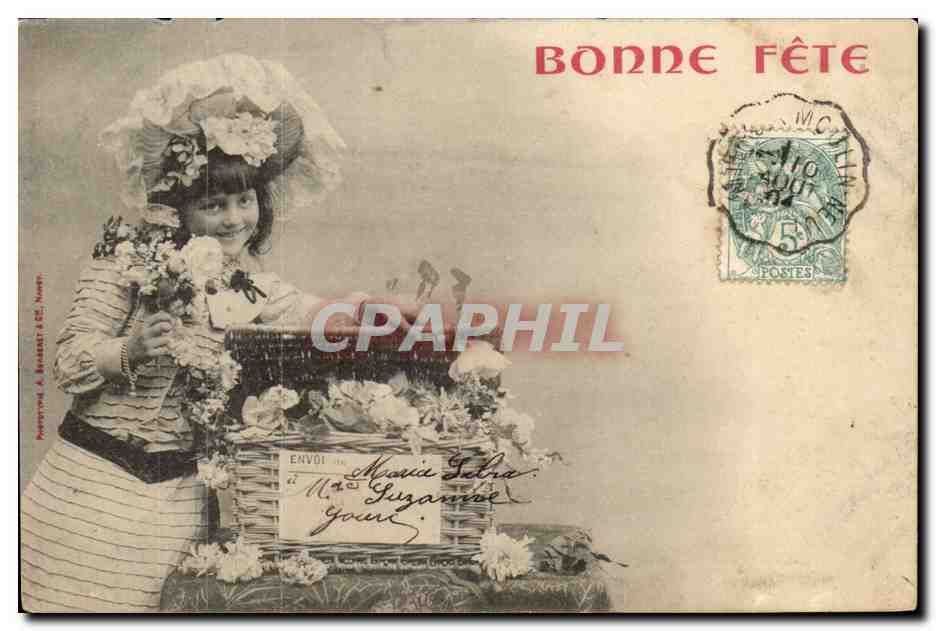 CPA Fantaisie Enfant Bonne fete
