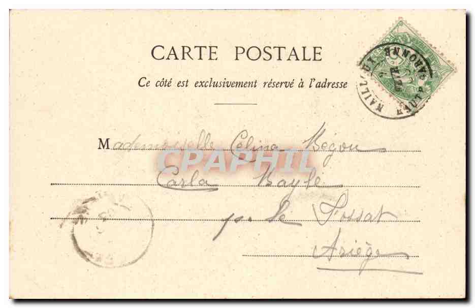 CPA Fantaisie La coquetterie du ramoneur (enfant) — Rückseite