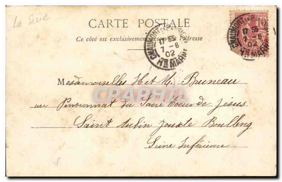CPA Fantaisie Enfant les quatre saisons Le printemps — Rückseite