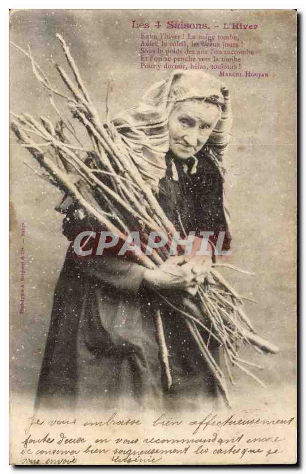 L'Été - L'Hiver — Poème de Marcel Houjan — Postillie & Deugert & Cie, N° 14