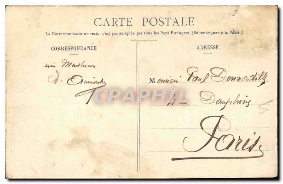 Tema: Anuncio del año 1906 — Fotógrafo A. Biaaaret & Cie, Nîmes — Reverso