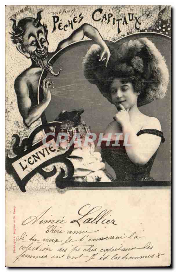 L'Envie — Les Péchés Capitaux — Phototypie & Berthier & Cie, Nancy