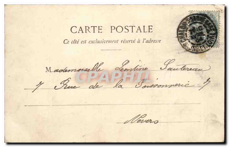 CPA Fantaisie Enfant bonne fete — Rückseite