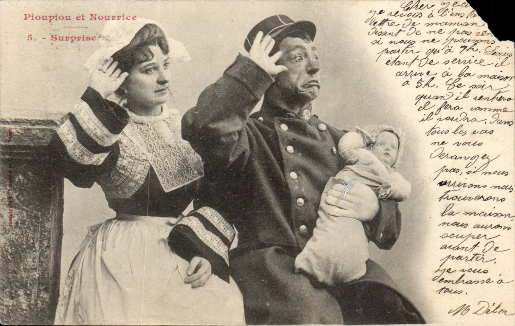 Pioupion und Nourrice — Überraschung — Société Anonyme des Cartes Postales de Paris, n°5
