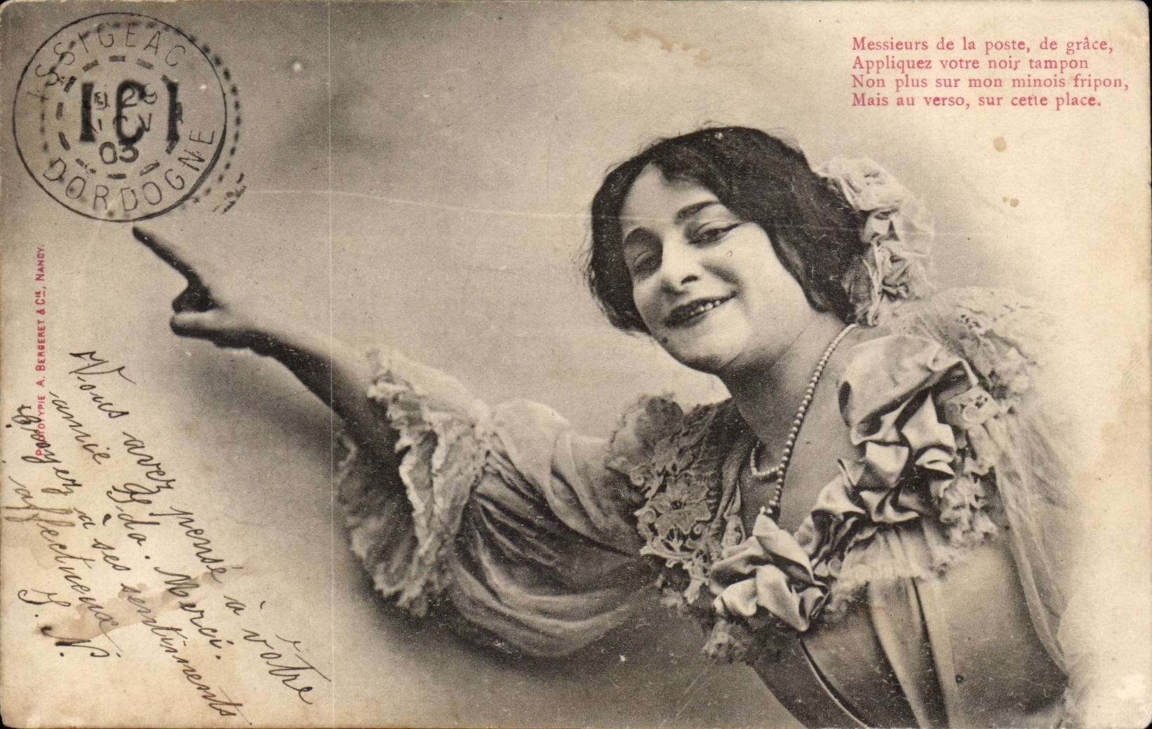 CPA Fantaisie Femme