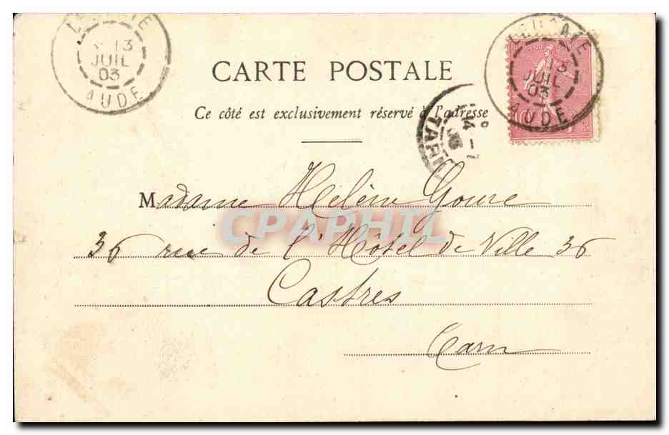 CPA Fantaisie Enfant L'aiglon — Rückseite