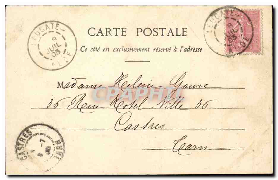 CPA Fantaisie Enfant L'aiglon — Rückseite