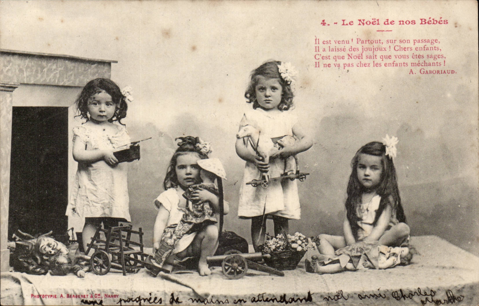 CPA Fantaisie Enfants Le Noel de nos bebes