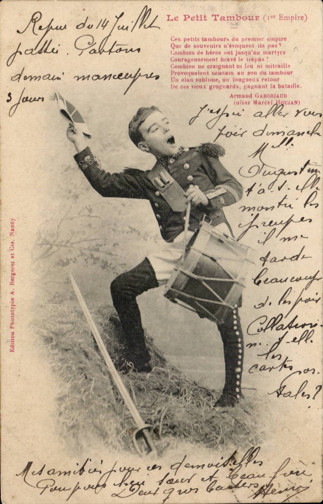 CPA Fantaisie Enfant Le petit tambour