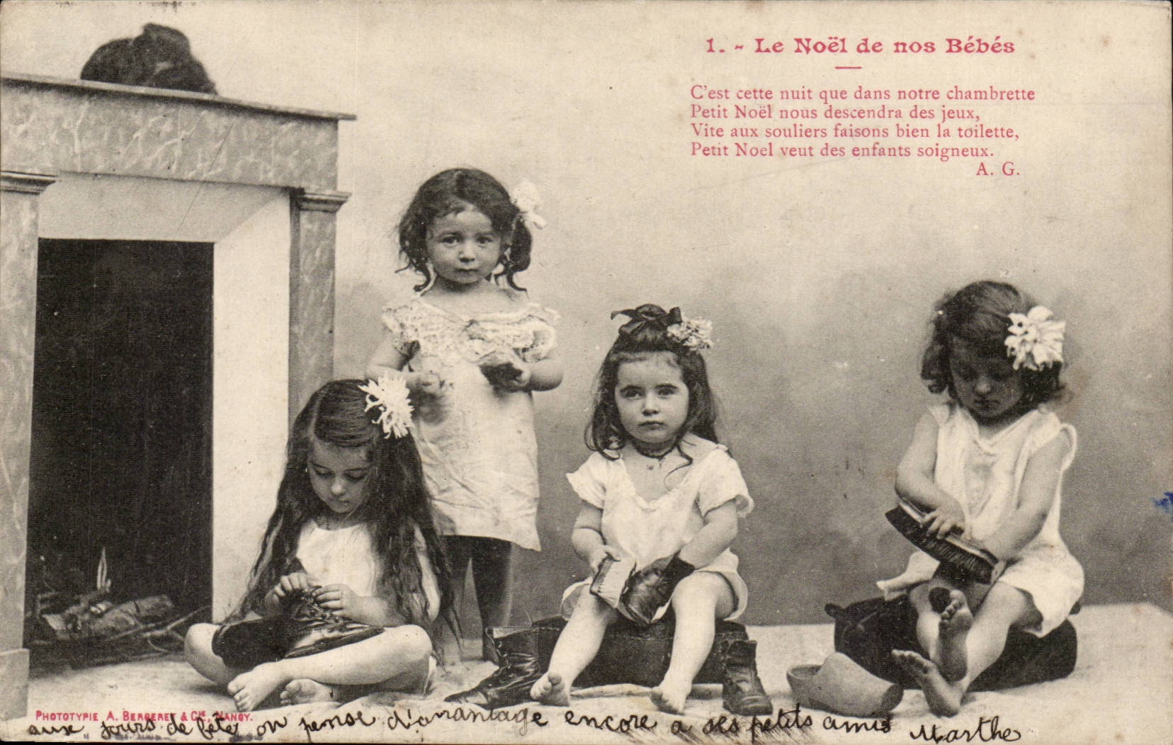 CPA Fantaisie Enfants le Noel de nos bebes