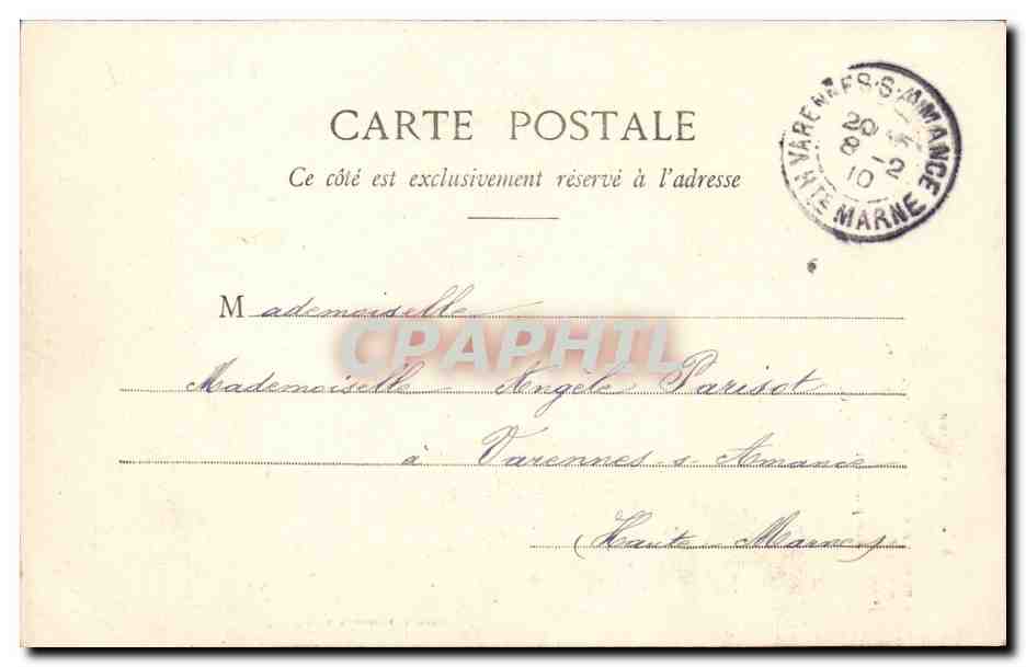 CPA Fantaisie La chasse (chasseur perdrix hunting lapin biche rabbit) — Verso
