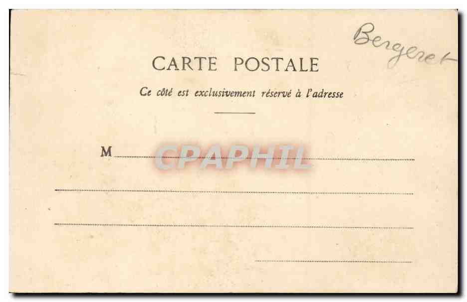 CPA Fantaisie Enfant Recettes de friandises Bergeret — Rückseite