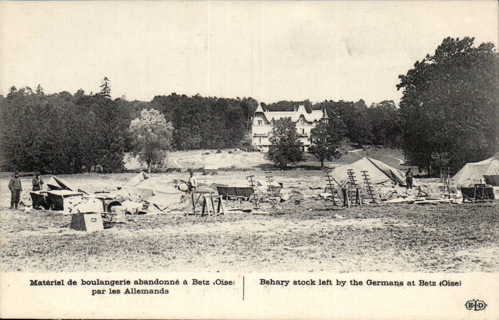 Matériel de boulangerie abandonné à Betz (Oise) — par les Allemands — E.F.D.