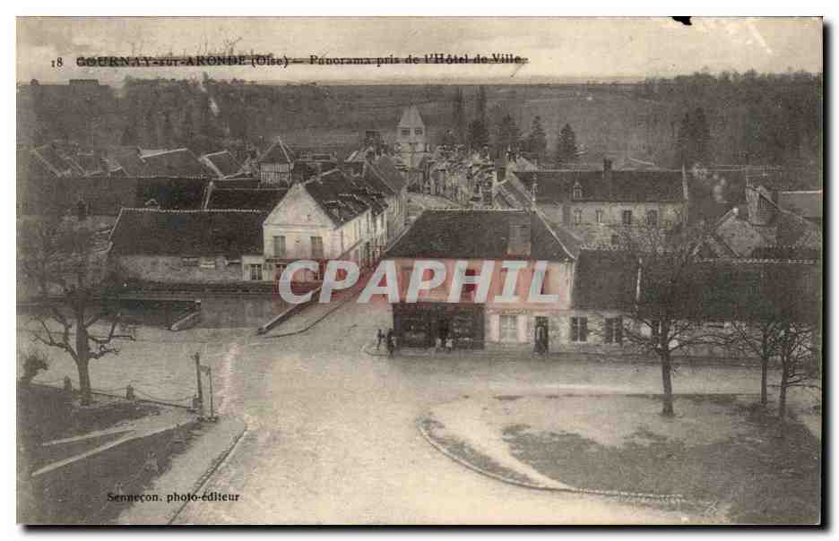 Gournay-sur-Aronde (Oise) — Panorama pris de l'Hôtel de Ville — Sennenecon, photo-éditeur