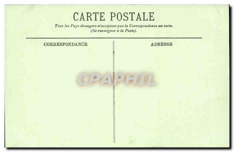 Compiegne CPA Le chateau Chambre a coucher de Napoleon 1er — Rückseite