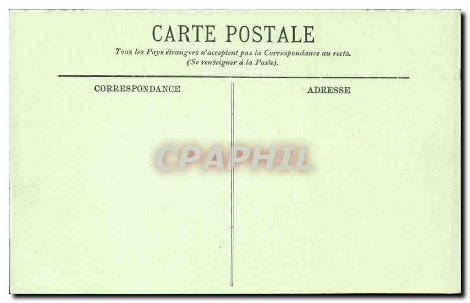 Compiegne CPA Le chateau Biobioltheque de Napoleon 1er (library) — Verso