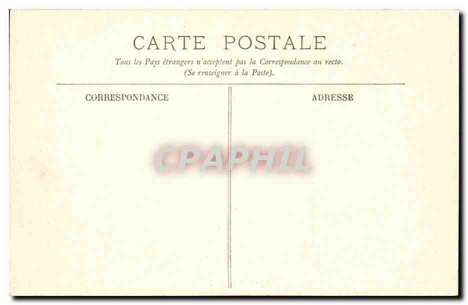 Foret de Compiegne CPA Le chateau et les terrasses — Verso