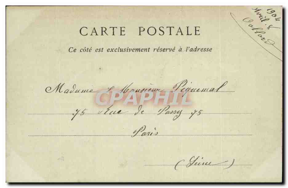 Beauvais CPA Eglise Sainte Etienne — Verso