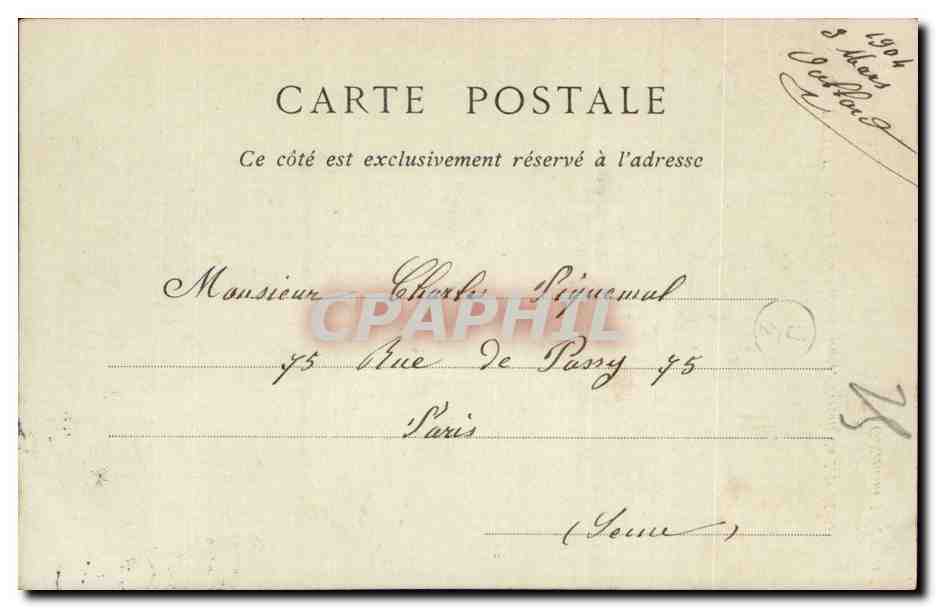 Beauvais CPA Eglise Sainte Etienne Portail du 11eme — Verso