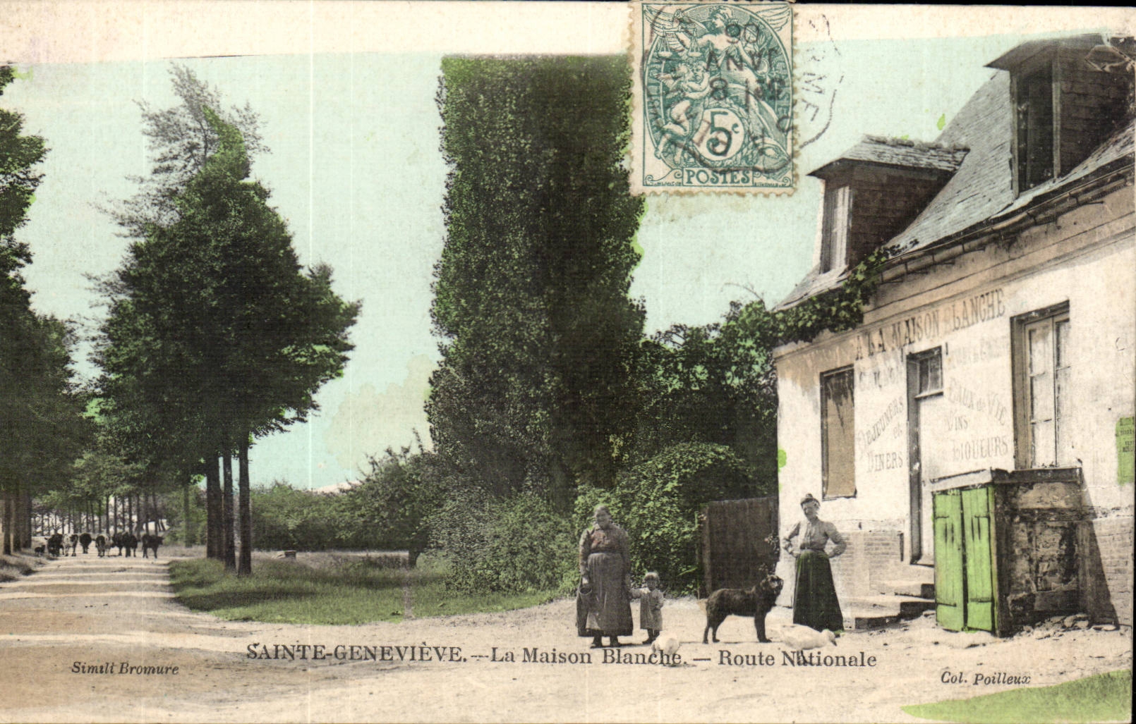 Sainte Genevieve CPA La maison blanche Route nationale