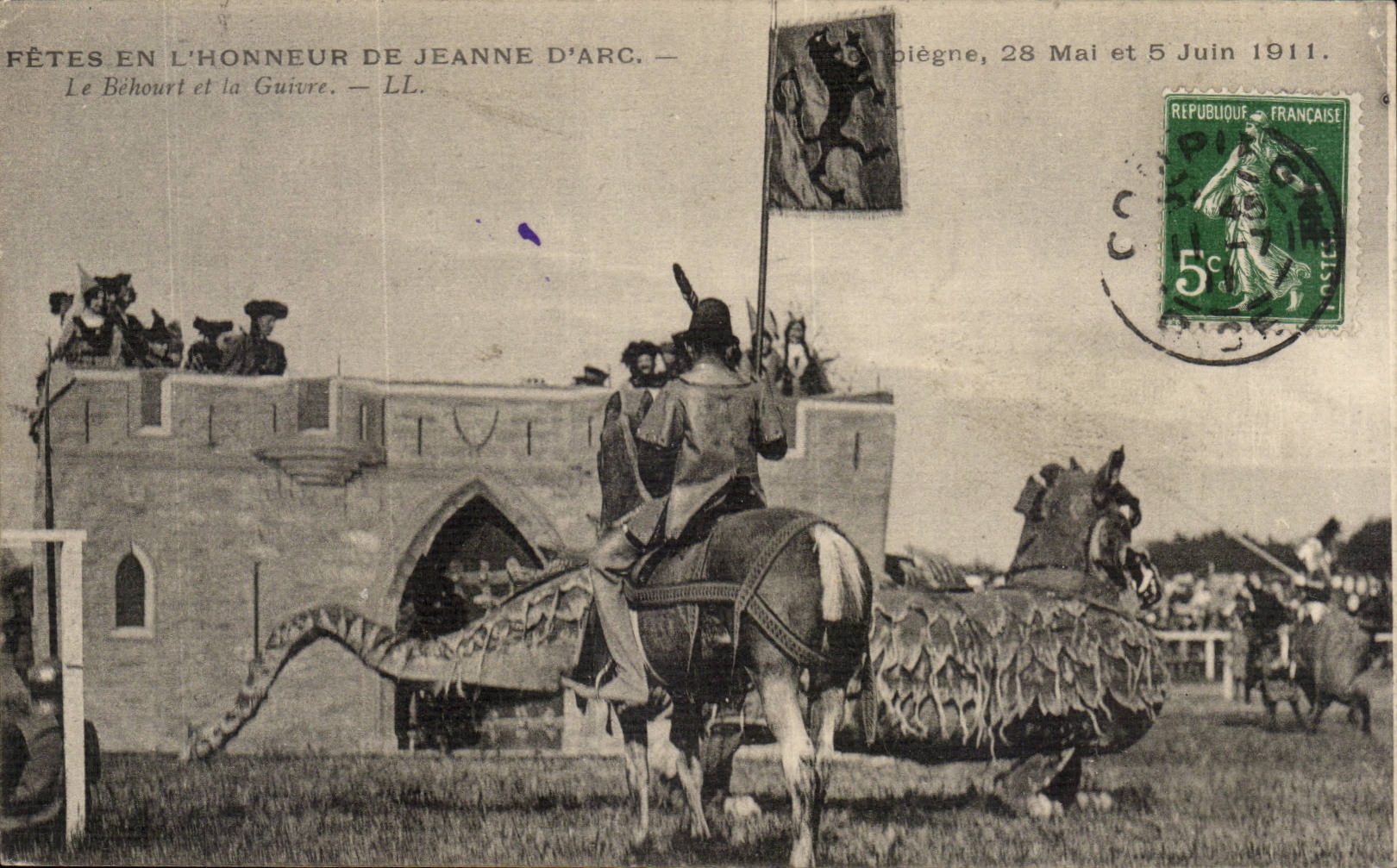 Fêtes en l'honneur de Jeanne d'Arc — Compiègne, 28 Mai et 5 Juin 1911 — LL